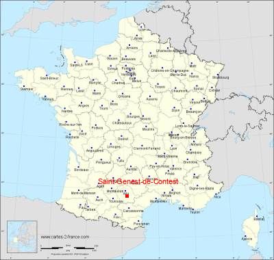 Carte de Saint-Genest-de-Contest