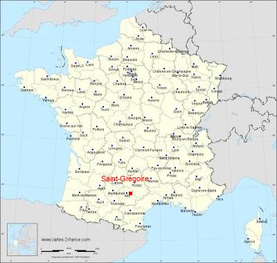 Carte de Saint-Grégoire