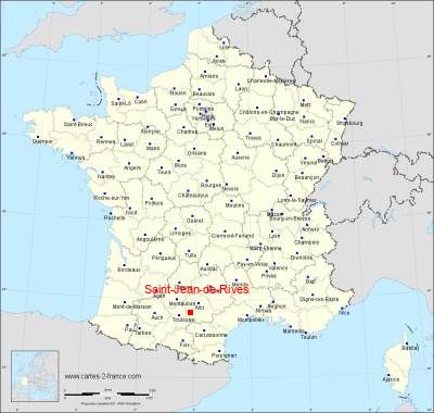 Carte de Saint-Jean-de-Rives