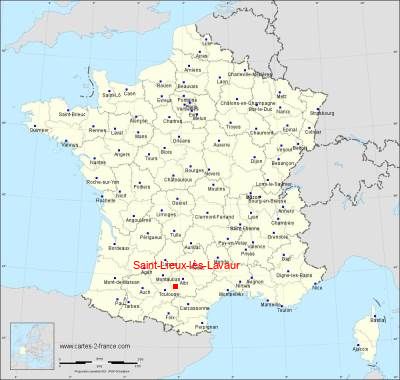 Carte de Saint-Lieux-lès-Lavaur
