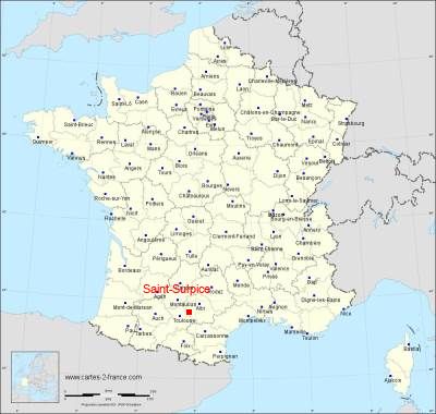 Carte de Saint-Sulpice