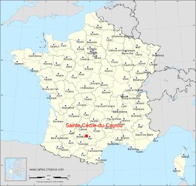 Carte de Sainte-Cécile-du-Cayrou