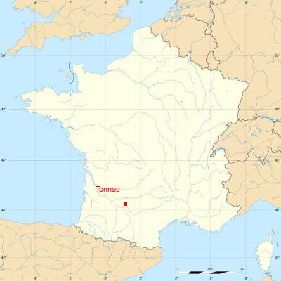 Fond de carte avec Tonnac
