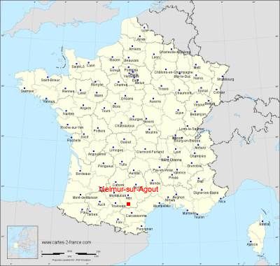 Carte de Vielmur-sur-Agout