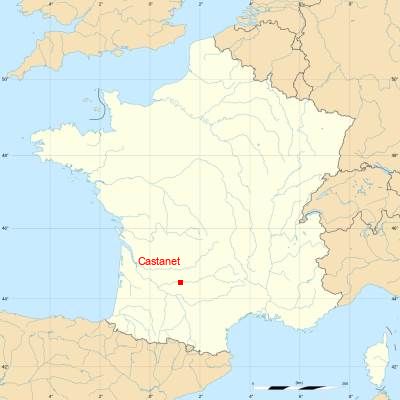 Fond de carte avec Castanet