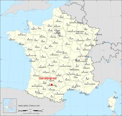 Carte de Génébrières