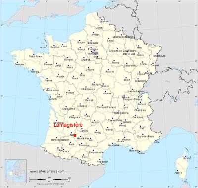 Carte de Lamagistère