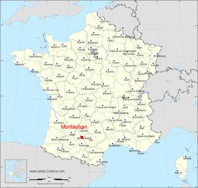 Carte de Montauban