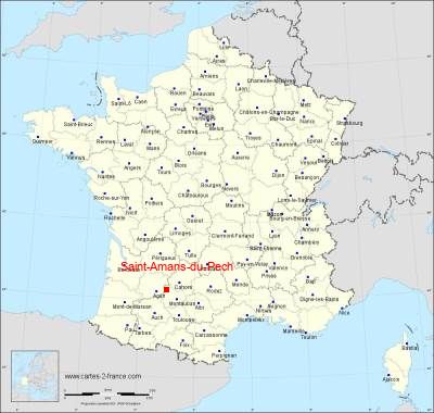 Carte de Saint-Amans-du-Pech