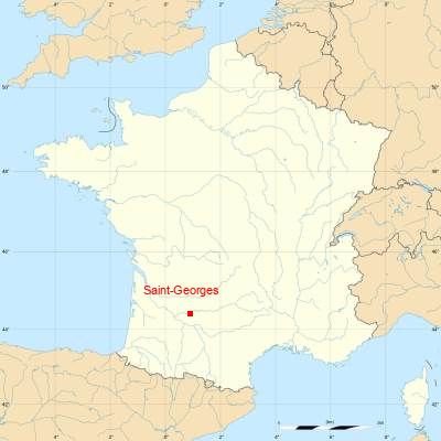 Fond de carte avec Saint-Georges