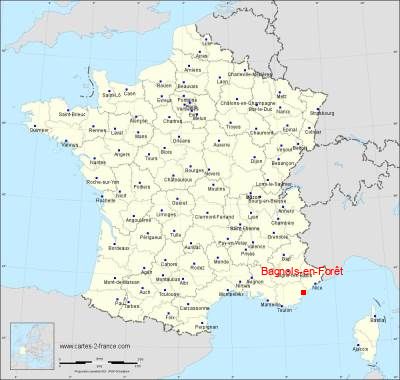 Carte de Bagnols-en-Forêt