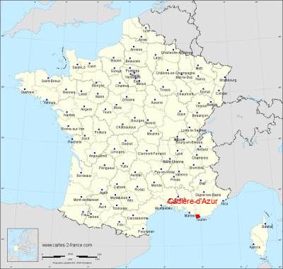 Carte de Cadière-d'Azur