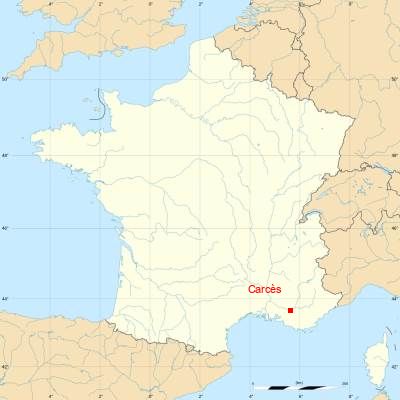 Fond de carte avec Carcès