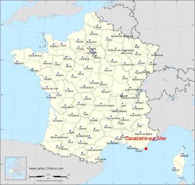 Carte de Cavalaire-sur-Mer