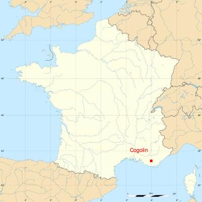 Fond de carte avec Cogolin