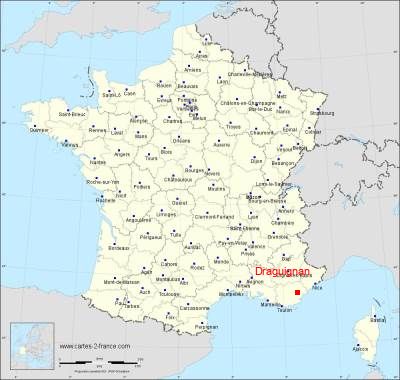 Carte de Draguignan