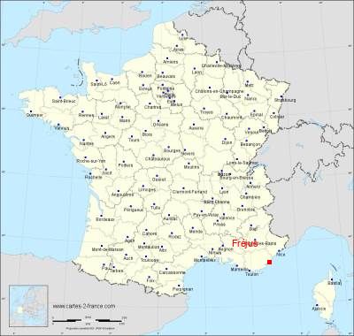 Carte de Fréjus