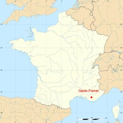 Fond de carte avec Garde-Freinet
