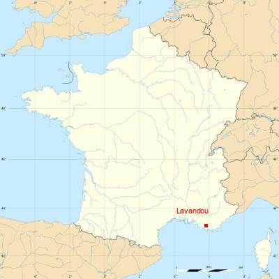 Fond de carte avec Lavandou