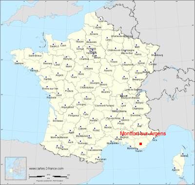 Carte de Montfort-sur-Argens