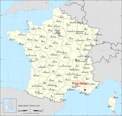 Carte de Pourrières