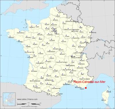 Carte de Rayol-Canadel-sur-Mer