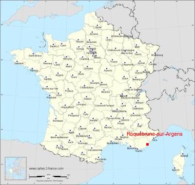 Carte de Roquebrune-sur-Argens