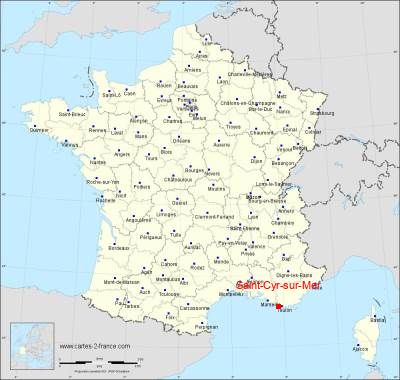 Carte de Saint-Cyr-sur-Mer