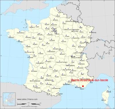 Carte de Sainte-Anastasie-sur-Issole