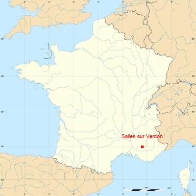 Fond de carte avec Salles-sur-Verdon