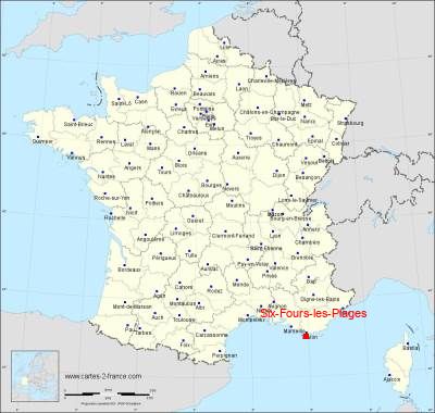 Carte de Six-Fours-les-Plages