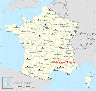 Carte de Cabrières-d'Avignon