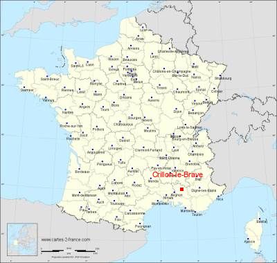 Carte de Crillon-le-Brave