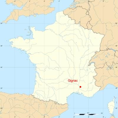 Fond de carte avec Gignac