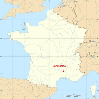 Fond de carte avec Jonquières