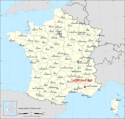 Carte de Lagarde-d'Apt