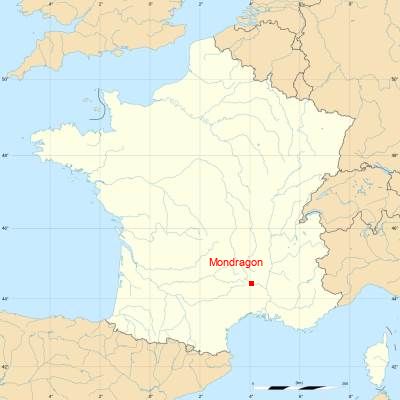 Fond de carte avec Mondragon