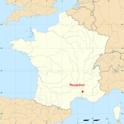 Fond de carte avec Roussillon