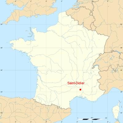 Fond de carte avec Saint-Didier