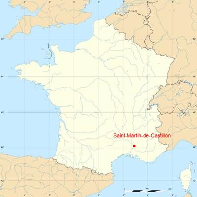 Fond de carte avec Saint-Martin-de-Castillon