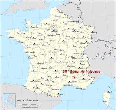 Carte de Saint-Roman-de-Malegarde
