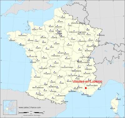 Carte de Vitrolles-en-Lubéron