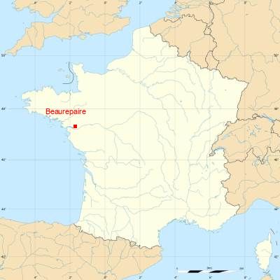 Fond de carte avec Beaurepaire