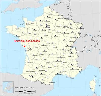 Carte de Boissière-des-Landes