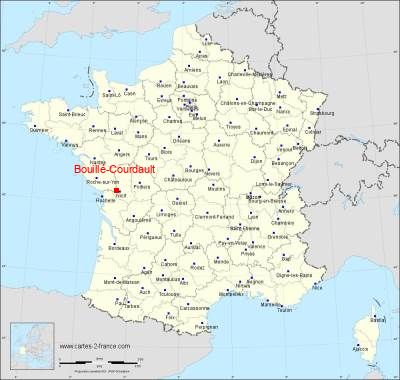 Carte de Bouillé-Courdault