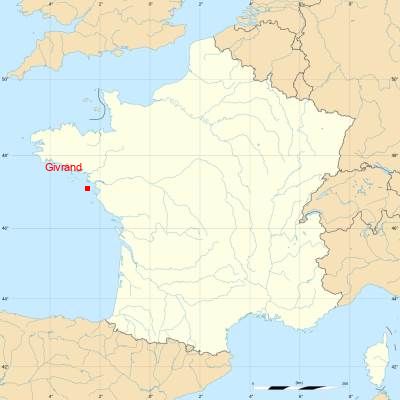 Fond de carte avec Givrand