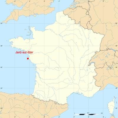 Fond de carte avec Jard-sur-Mer
