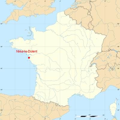 Fond de carte avec Nieul-le-Dolent