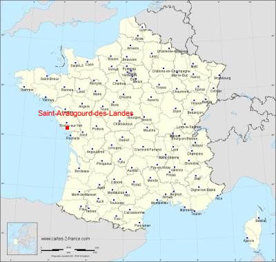 Carte de Saint-Avaugourd-des-Landes