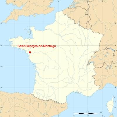 Fond de carte avec Saint-Georges-de-Montaigu
